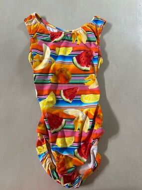 Foxy’s Leotard Fruit Gymnastics Leo - size 12